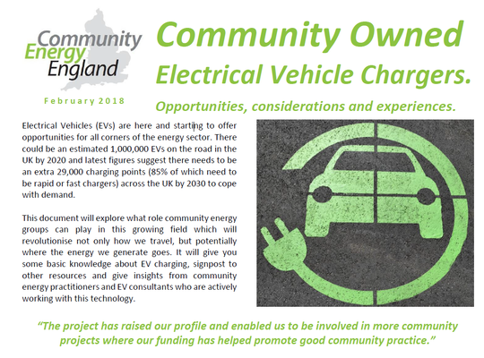 Community Owned Electrical Vehicle Chargers