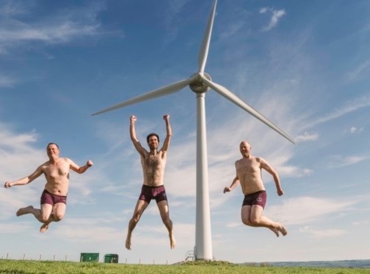 Welsh Community Energy project says pants to climate change!