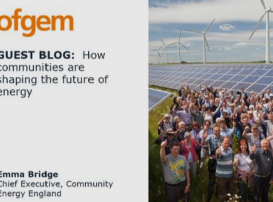 Emma Bridge's Guest Blog for Ofgem