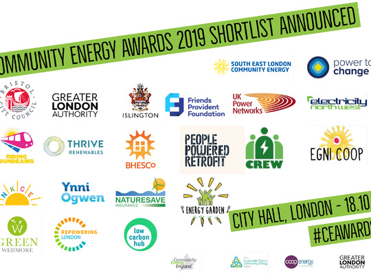 Community Energy Awards Shortlist Announced