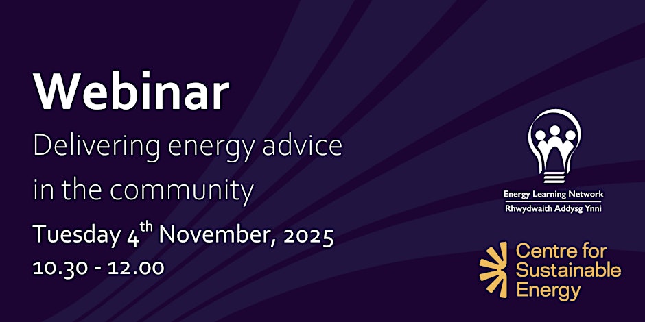 Delivering energy advice in the community - Community Energy England