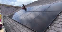 Rooftop solar installation