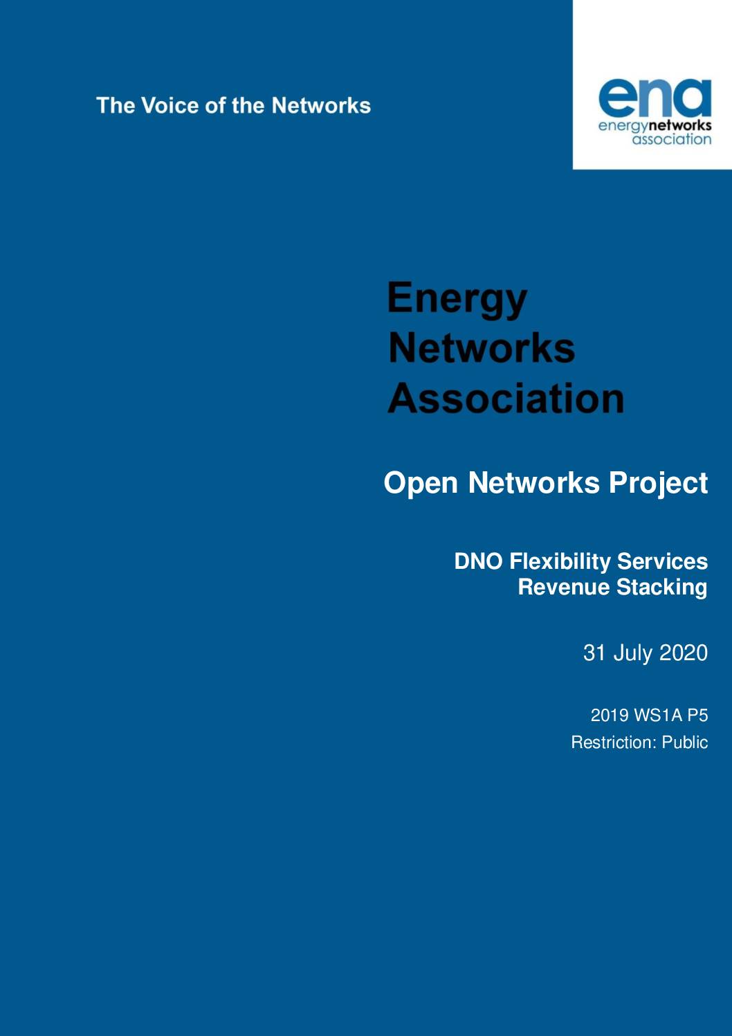 DNO Flexibility Services Revenue Stacking