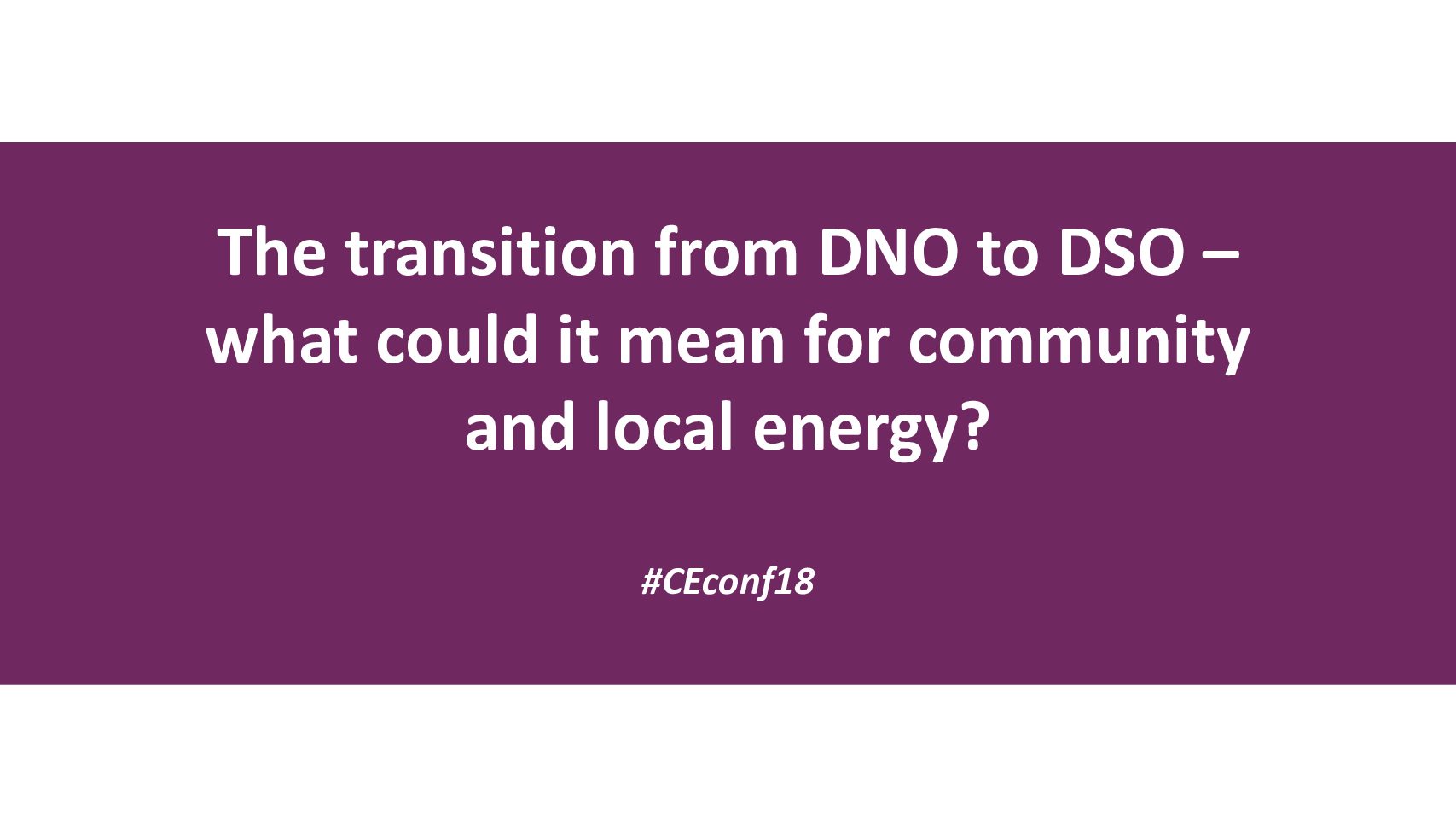 The transition from DNO to DSO  