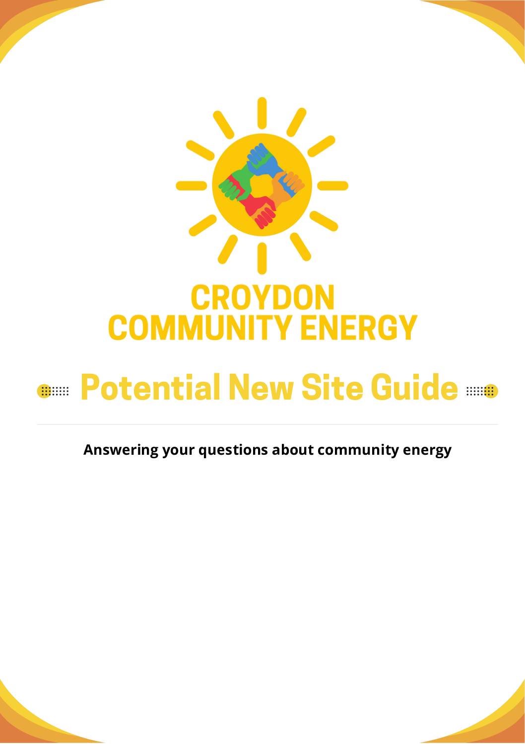 Croydon Community Energy - New Site Guide