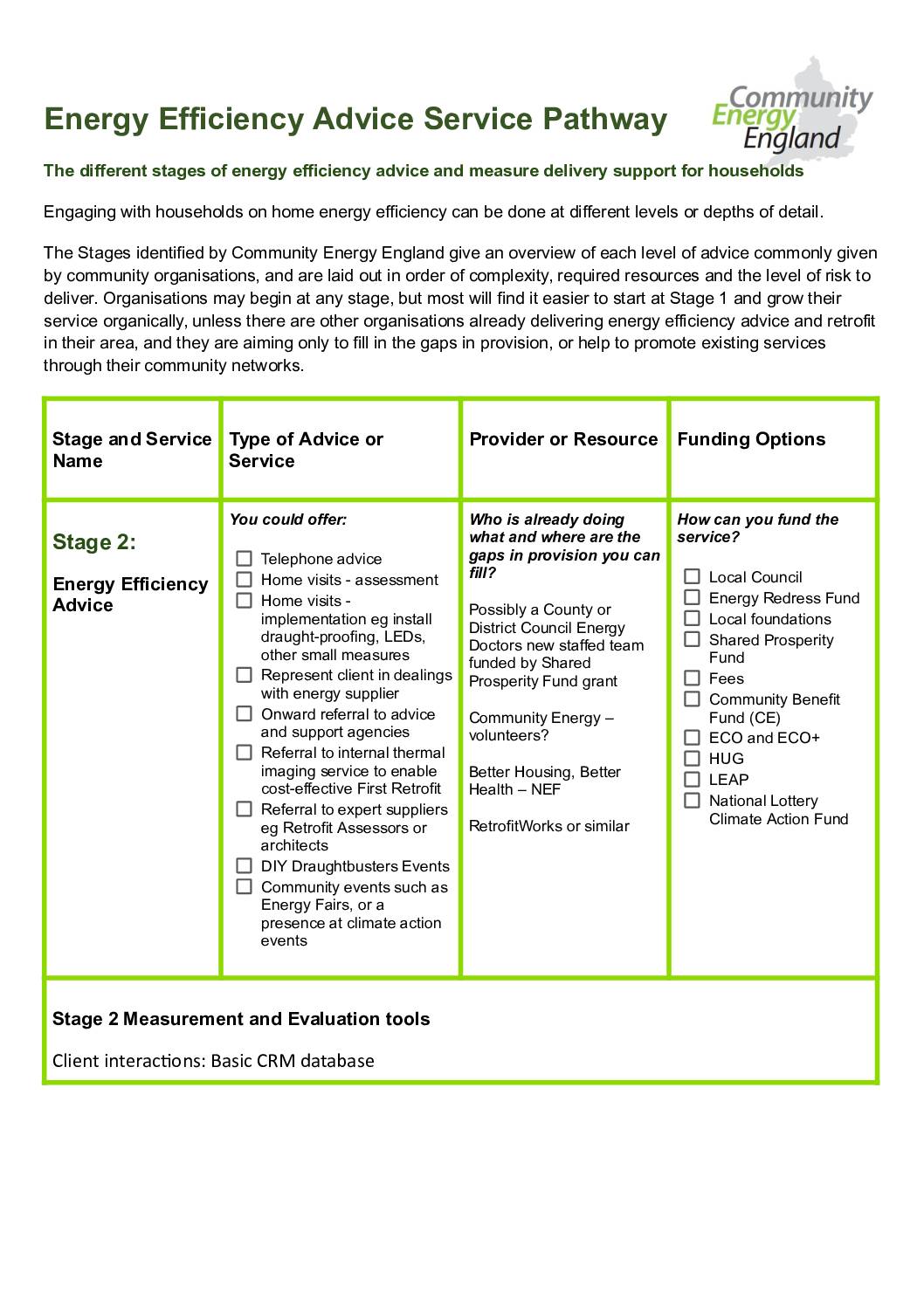 Energy Efficiency Advice Service
