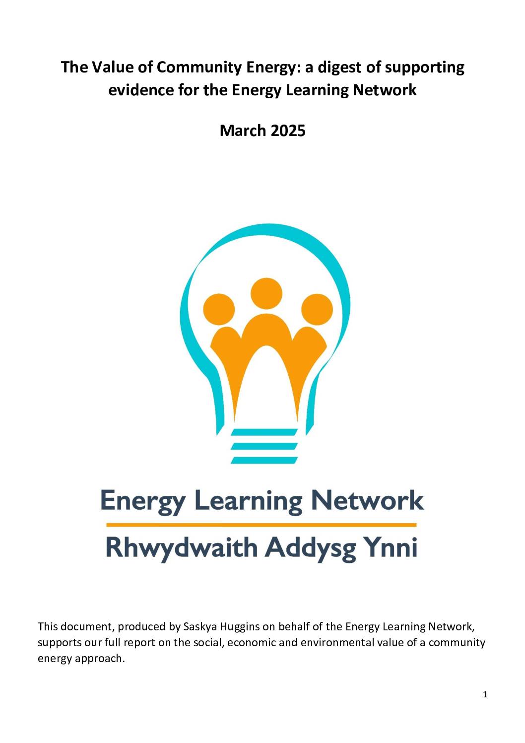 The Value of Community Energy