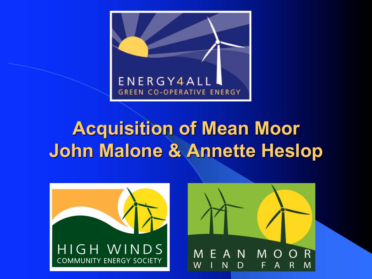 Energy4All - Thrive Funding Seminar slides