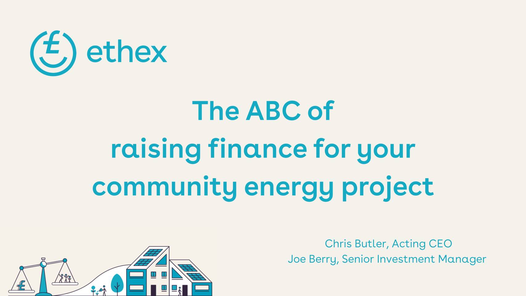 The ABC of raising finance for your community energy project