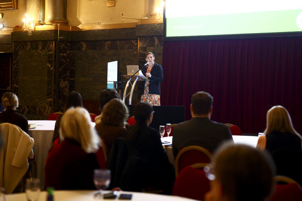 Kate Gilmartin gives the keynote speech at the 2025 Community Energy Awards