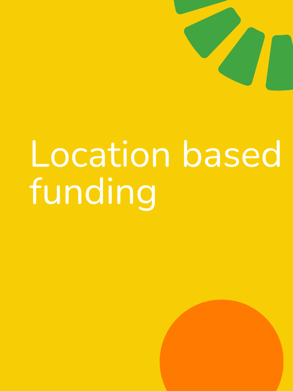 Location based funding for funding opps page