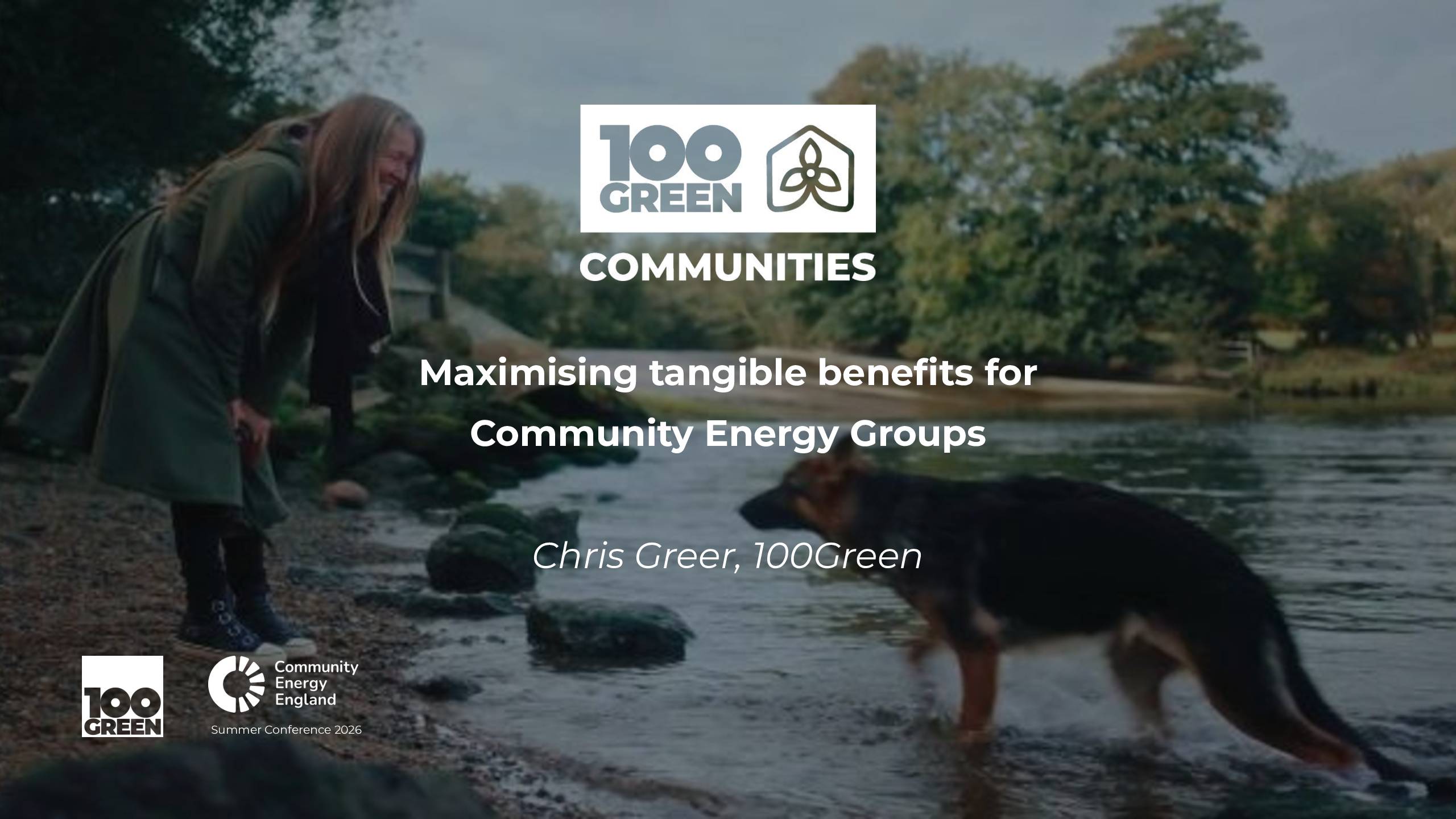 Chris Greer, 100 Green Communities