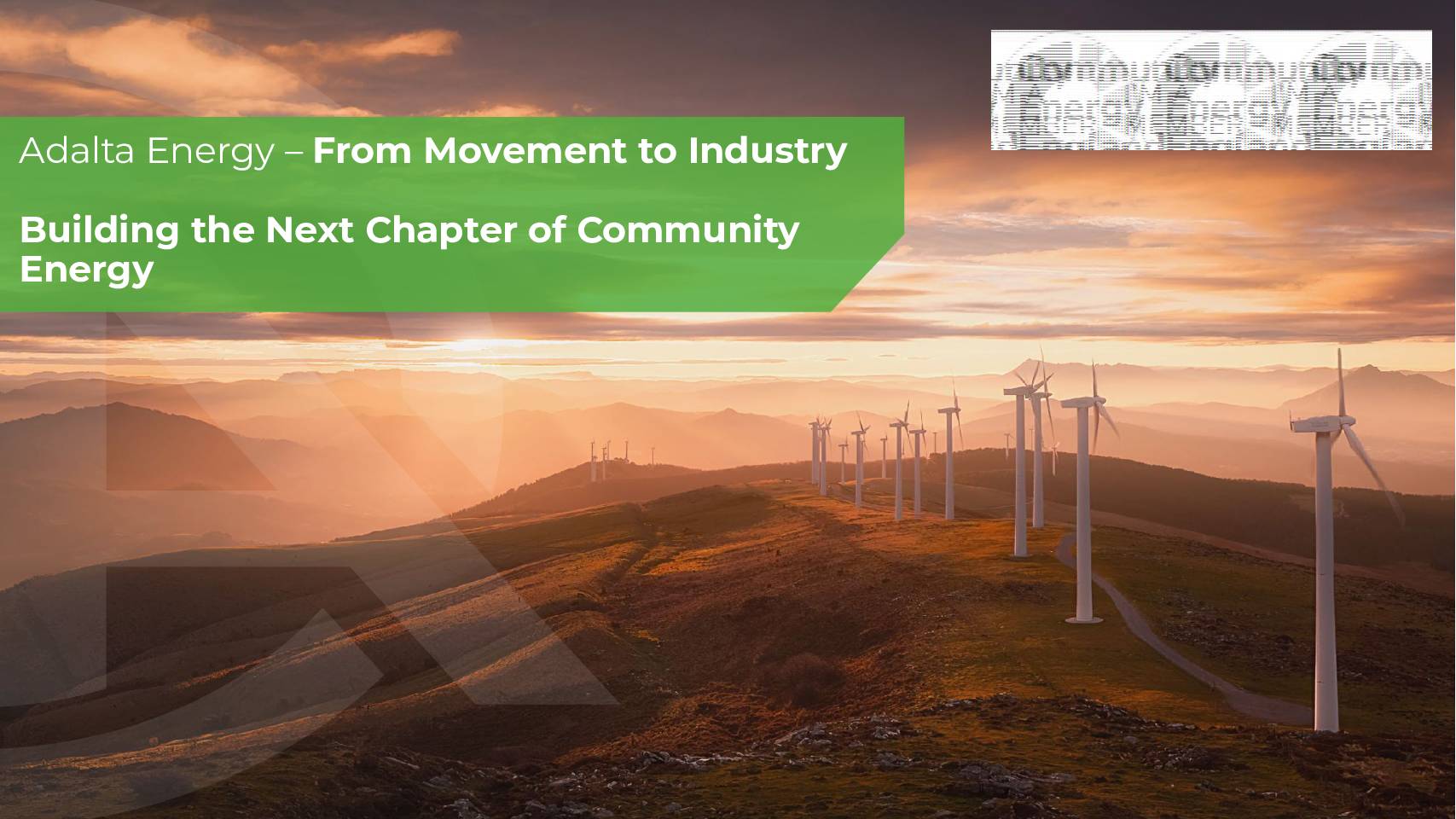 Graham Mitchell, Adalta Energy