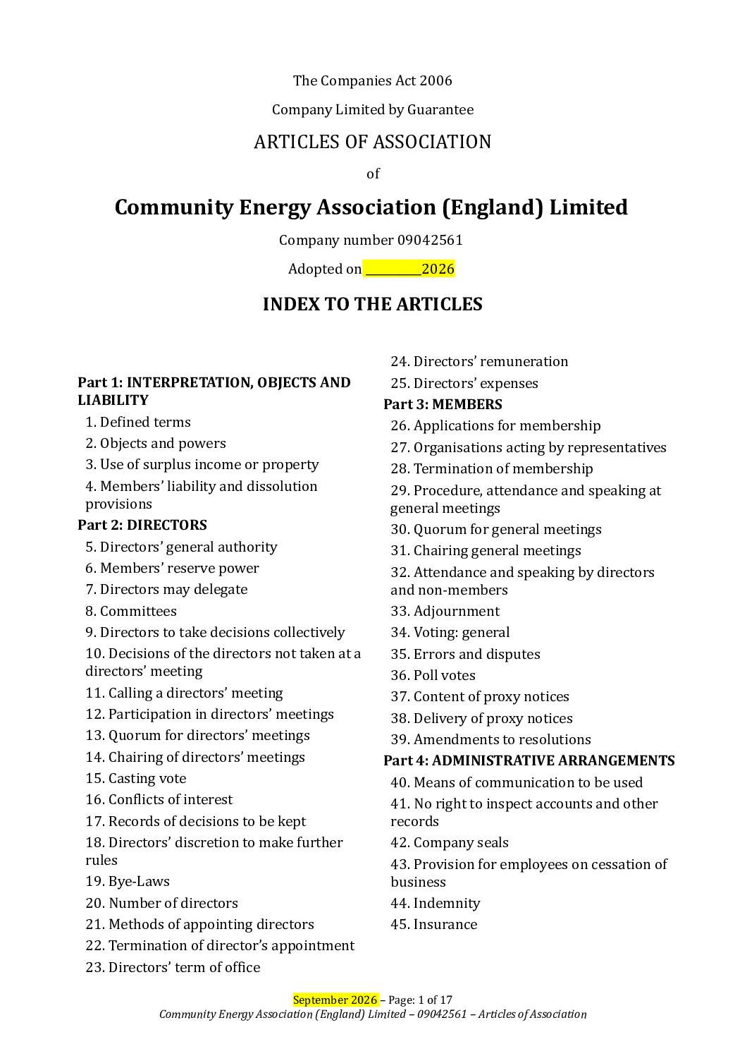 Revised CEE Articles