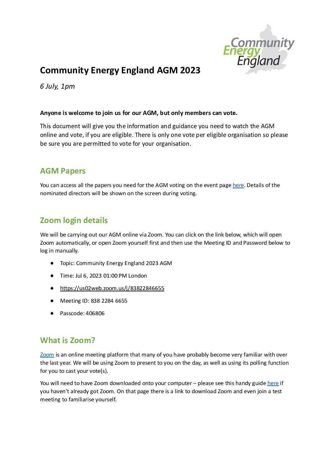 CEE AGM 2022 Zoom Guidance